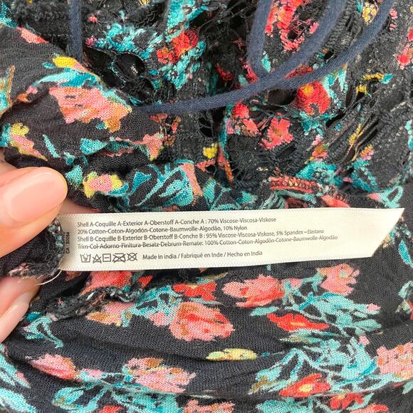 Free People - Printed Adella Mini Slip Dress - Picture 12 of 12